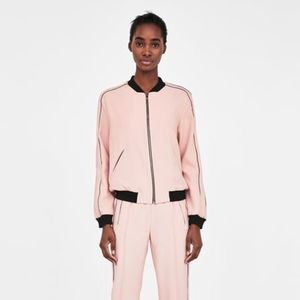 Zara Bomber Jacket in Pink